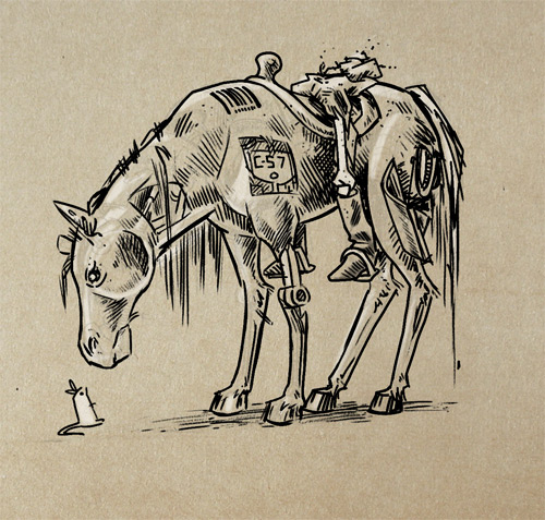 A picture of an Asimov's Horse