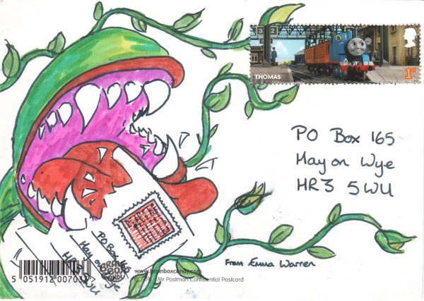 A postcard entry to the competition