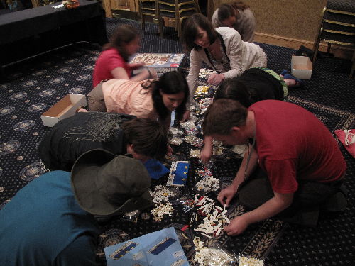 Fforde Ffiesta and the lego building gets underway