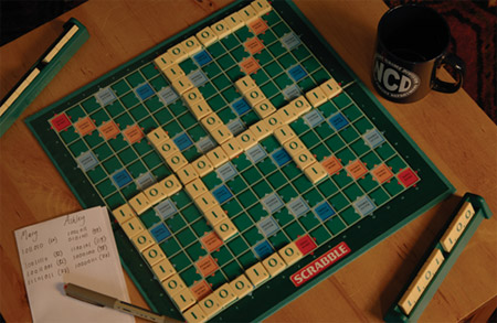 Postcard: 'Binary Scrabble'