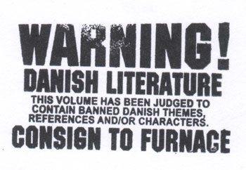 Bookstamp: Danish Literature Warning 
