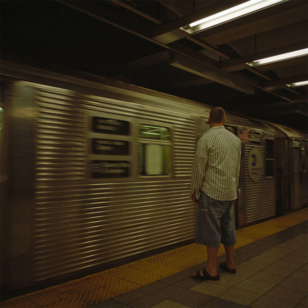 Commuter on the NY Subway