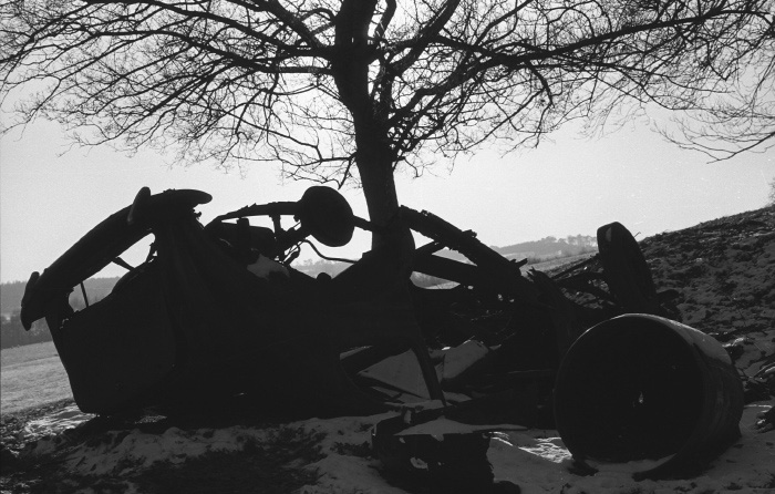 Rusty Car, above Boughrood