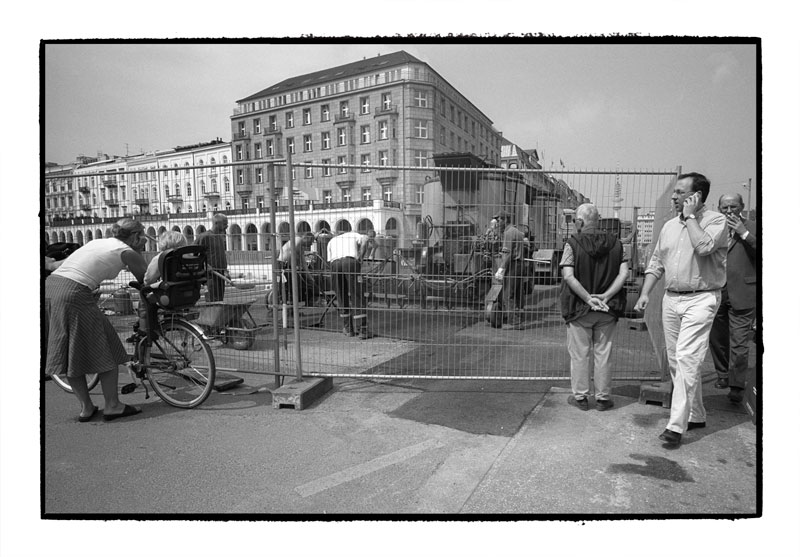 Cologne street corner , Germany, 2007. Contax G2, 21mm.