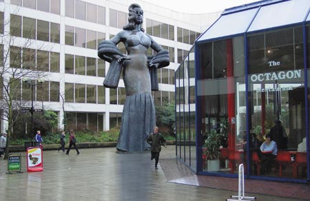 view of Lola Vavoom Statue 2