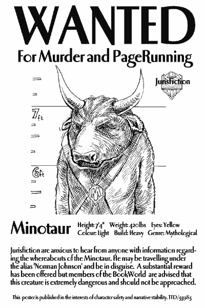 Minotaur Wanted Poster